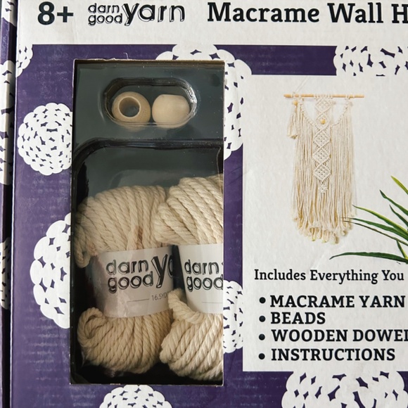 Darn Good Yarn DIY Marcame Wall Hanging Kit - Picture 5 of 6
